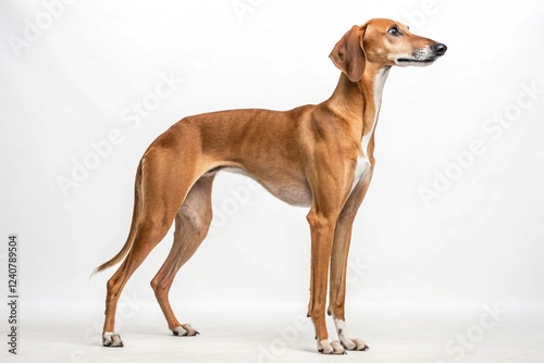 Azawakh DOG Tall and elegant, the Azawakh is a West African sighthound who originates from the countries of Burkina Faso, Mali, and Niger. photo