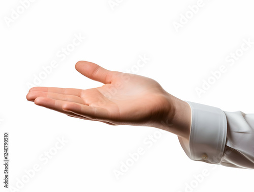 Open Hand Gesture for Offering or Receiving