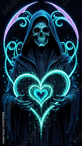 skull in the dark