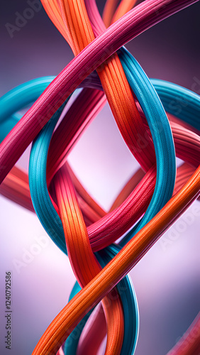 red and blue cables