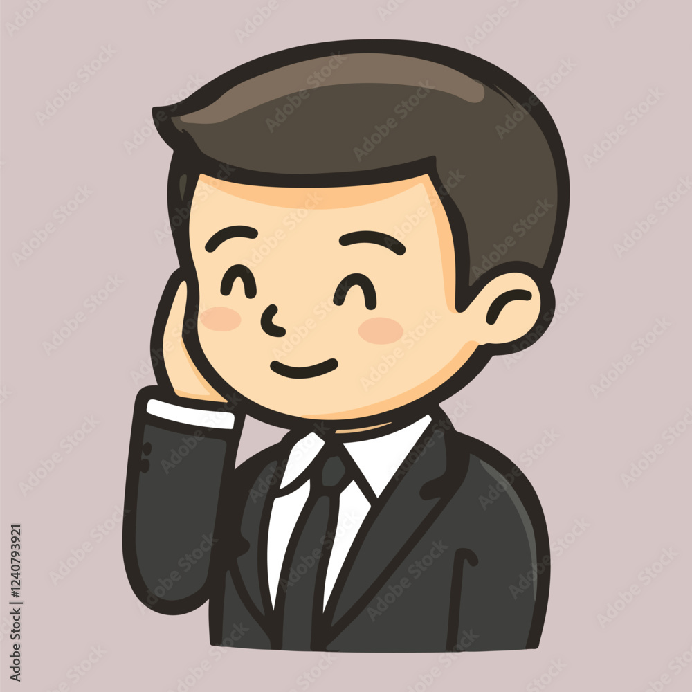 Businessman thinking Vector illustration Businessman thinking Vector illustration