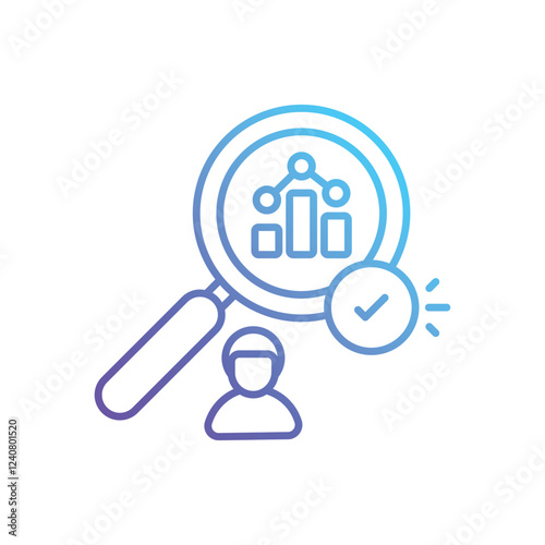Analysing vector icon