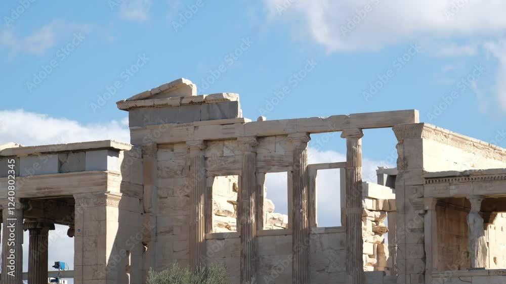 Detail of facade of Odeon of Herodes Atticus, Acropolis, Athens, Greece Detail of facade of Odeon of Herodes Atticus, Acropolis, Athens, Greece
