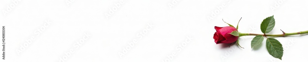 Single rose thorn isolated against a white background, closeup, rose, botanical Single rose thorn isolated against a white background, closeup, rose, botanical