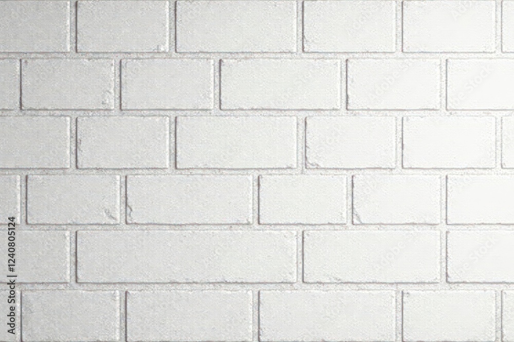 Naklejka premium Clean, straight lines of white ceramic brick tile, clean, design, kitchen