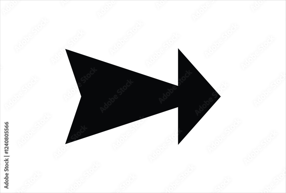 Black arrow icon isolated on transparent background vector template Black arrow icon isolated on transparent background vector template