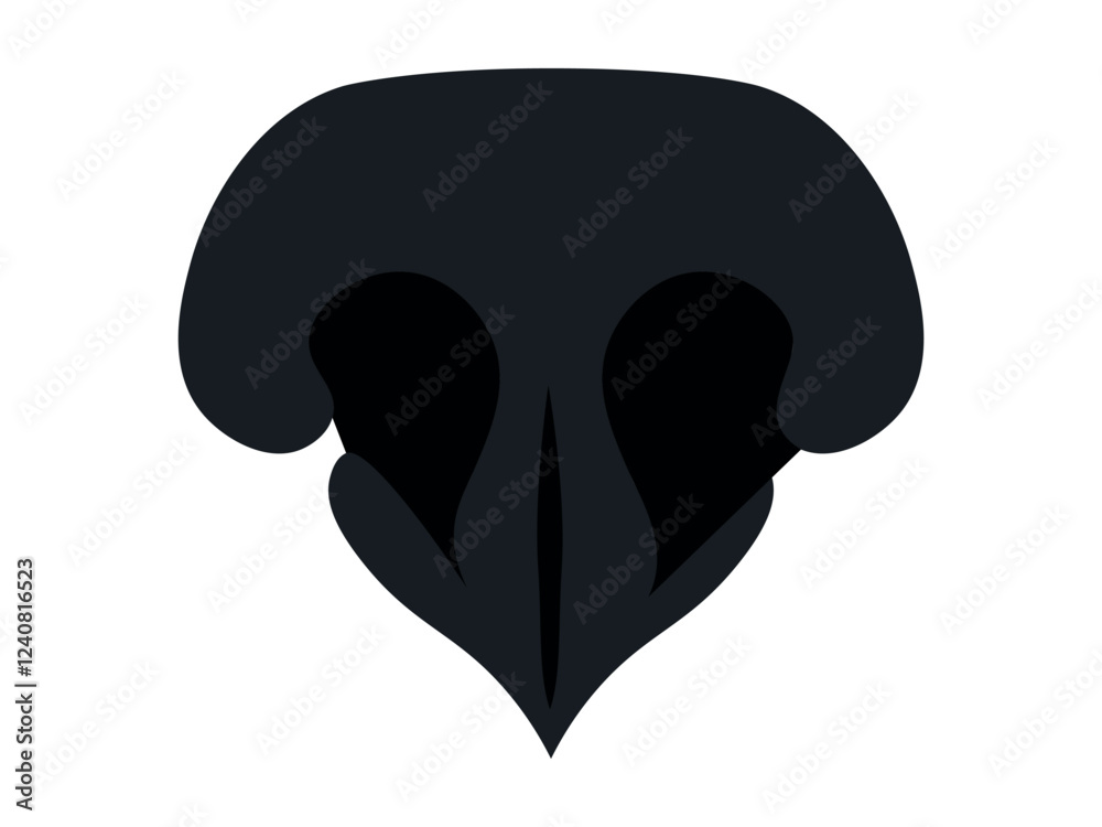 Dog nose icon. Elements of logo for pet shop, styling and grooming salon, cat and dog products or services. Vector Illustration Dog nose icon. Elements of logo for pet shop, styling and grooming salon, cat and dog products or services. Vector Illustration