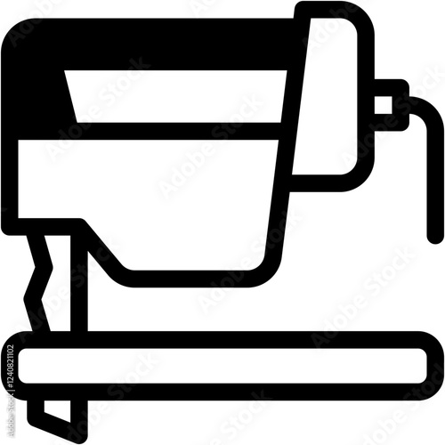 Vector Icon Fretsaw, Construction And Tools, Carpentry, Technology, Tools And Utensils