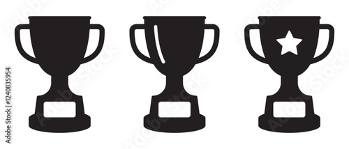 Trophy cup icon, winner cup, victory cup icon. Reward symbol sign for web and mobile.