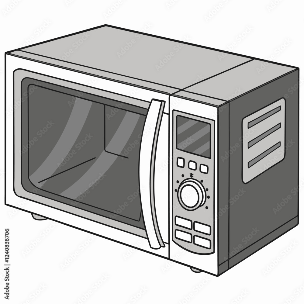 Fototapeta premium Microwave Oven with Touch Control