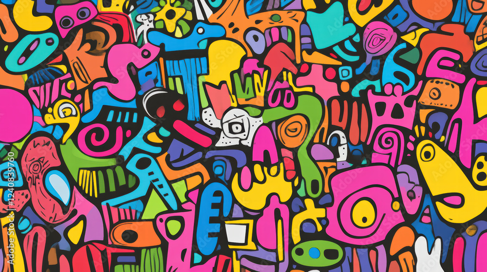 vibrant collection of doodle shapes in various colors, showcasing playful and abstract designs that evoke creativity and joy. This artwork is perfect for adding lively touch to any space vibrant collection of doodle shapes in various colors, showcasing playful and abstract designs that evoke creativity and joy. This artwork is perfect for adding lively touch to any space