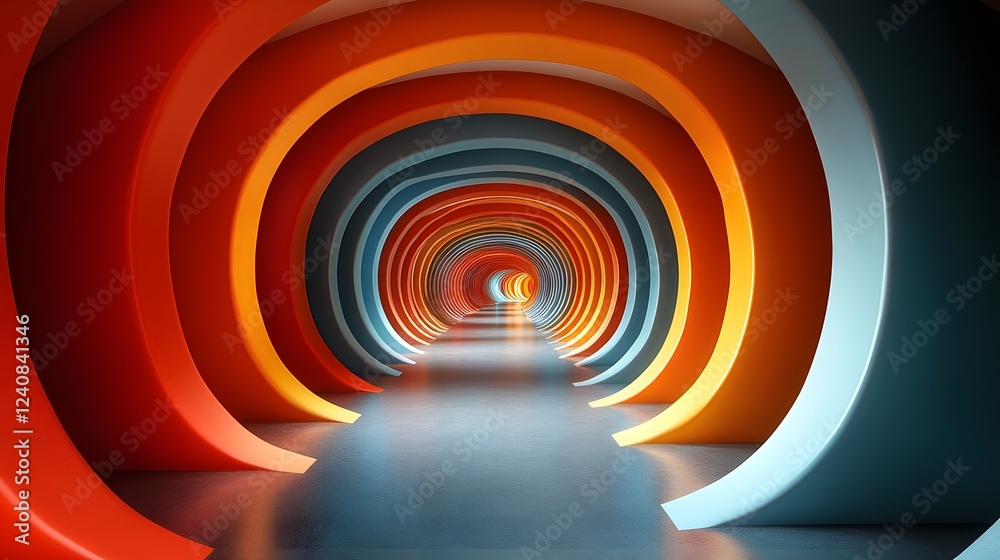 Naklejka premium light in the tunnel