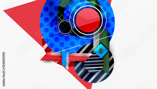 Dynamic complex geometric abstract background