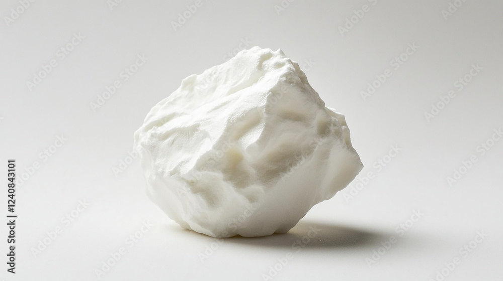 Single marshmallow on a white background Single marshmallow on a white background