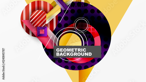 Dynamic complex geometric abstract background