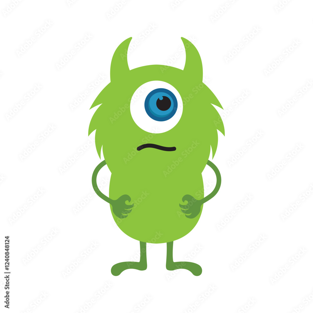 Fototapeta premium Monster cartoon devil character illustration