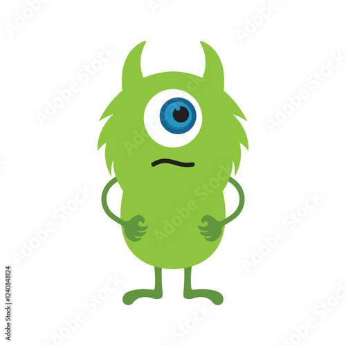 Monster cartoon devil character illustration