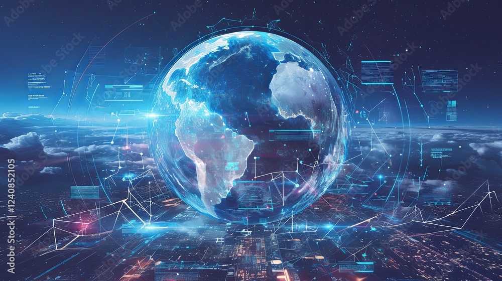 Obraz premium Nlp ai network
