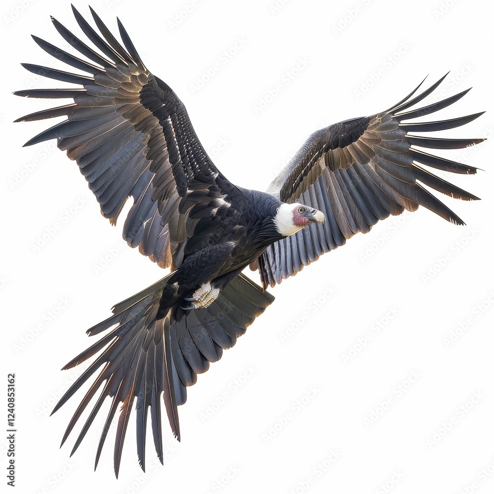 Obraz premium Majestic bird soaring through the sky.