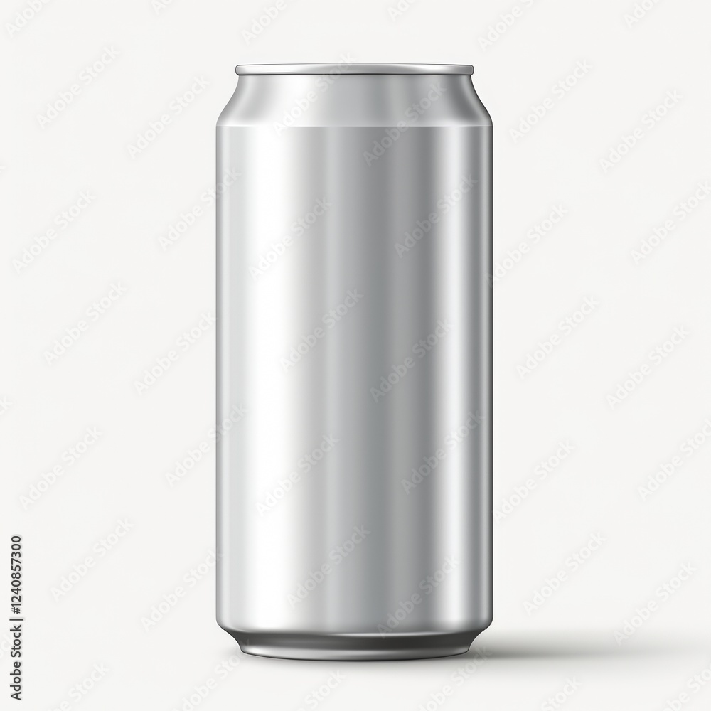 Sleek Aluminum Beverage Can Design with No Labels Reflecting Light in a Minimalistic Style Ideal for Market Research or Branding Concepts Sleek Aluminum Beverage Can Design with No Labels Reflecting Light in a Minimalistic Style Ideal for Market Research or Branding Concepts