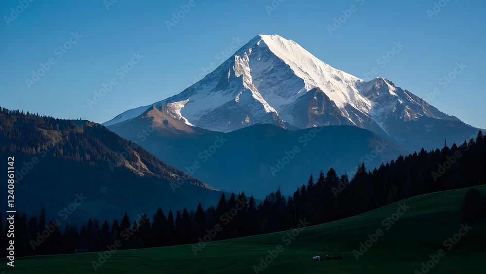Fototapeta premium view of the mountains