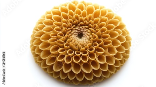 Beautiful Yellow Flower Arrangement with Petal-Like Shapes photo