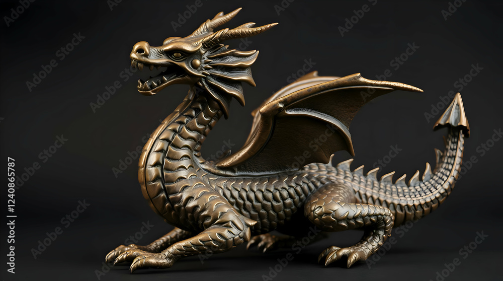 Fototapeta premium chinese dragon statue