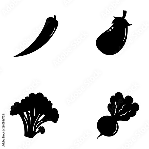 minimalist fruit and vegetable logo for environmentally friendly brands