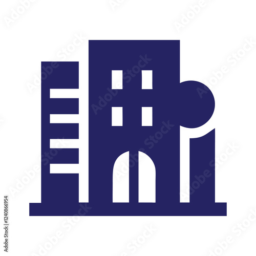 Commercial real estate building logo design