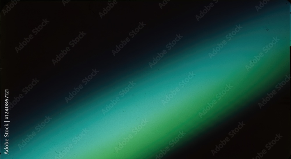 Fototapeta premium Abstract gradient background with green and blue light fade effect