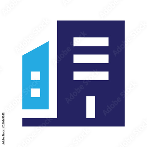 Commercial real estate building logo design