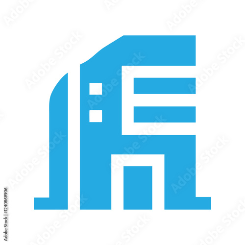 Commercial real estate building logo design