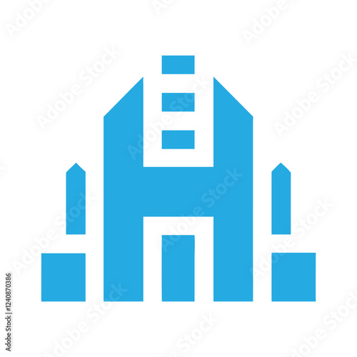 Commercial real estate building logo design