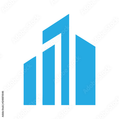 Commercial real estate building logo design