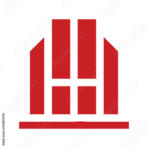 Commercial real estate building logo design