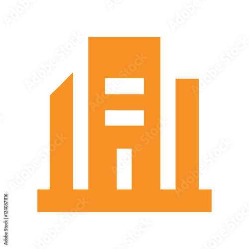 Commercial real estate building logo design