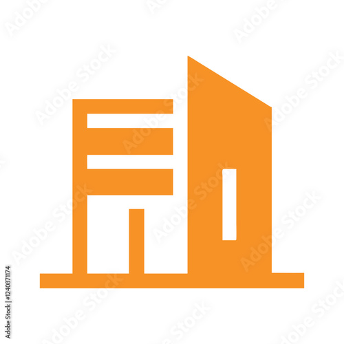 Commercial real estate building logo design