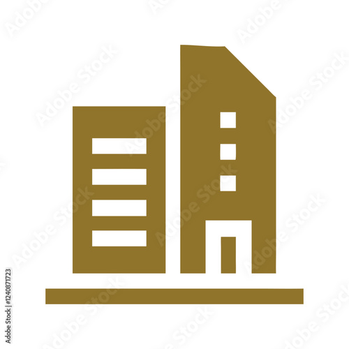 Commercial real estate building logo design