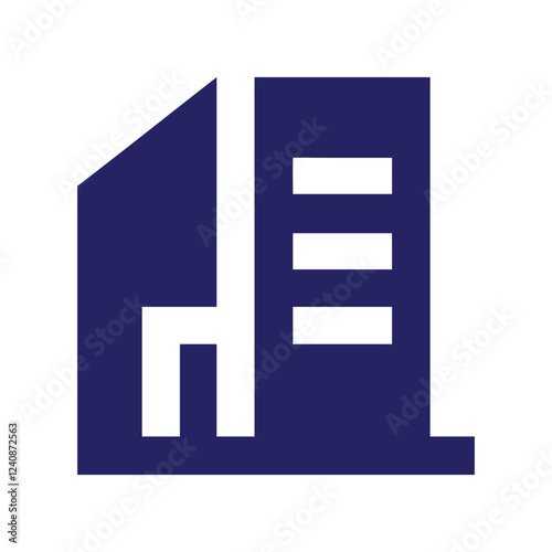 Commercial real estate building logo design