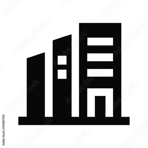Commercial real estate building logo design