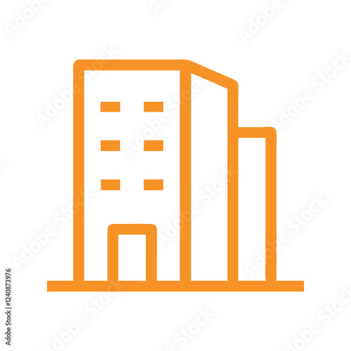 Commercial real estate building logo design
