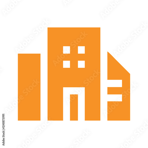 Commercial real estate building logo design