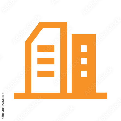 Commercial real estate building logo design