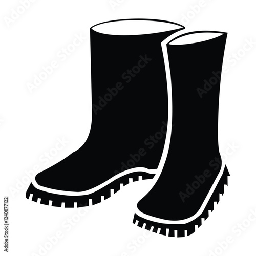Gumboots Icon On White Background