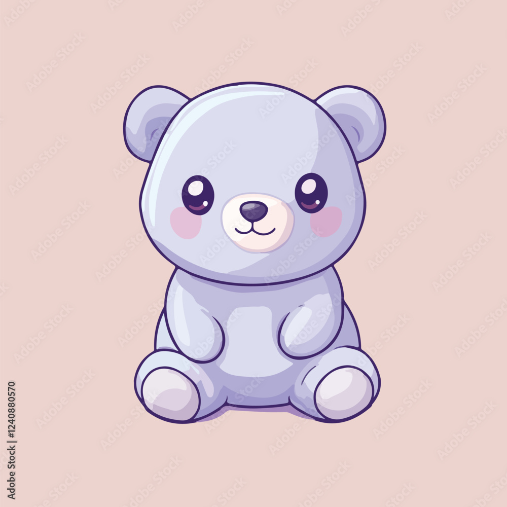 Fototapeta premium teddy bear clipart vector illustration