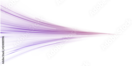 Creative vector illustration of flying cosmic meteor, planetoid, comet, fireball isolated on transparent background. Effect, png, wave,neon,line. Light arc in neon colors, in the form of a turn.