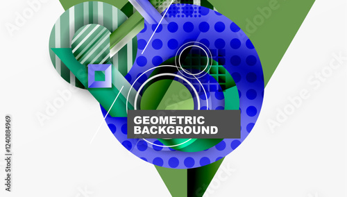 Dynamic complex geometric abstract background