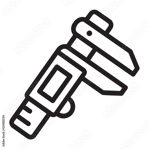 Caliper  line icon