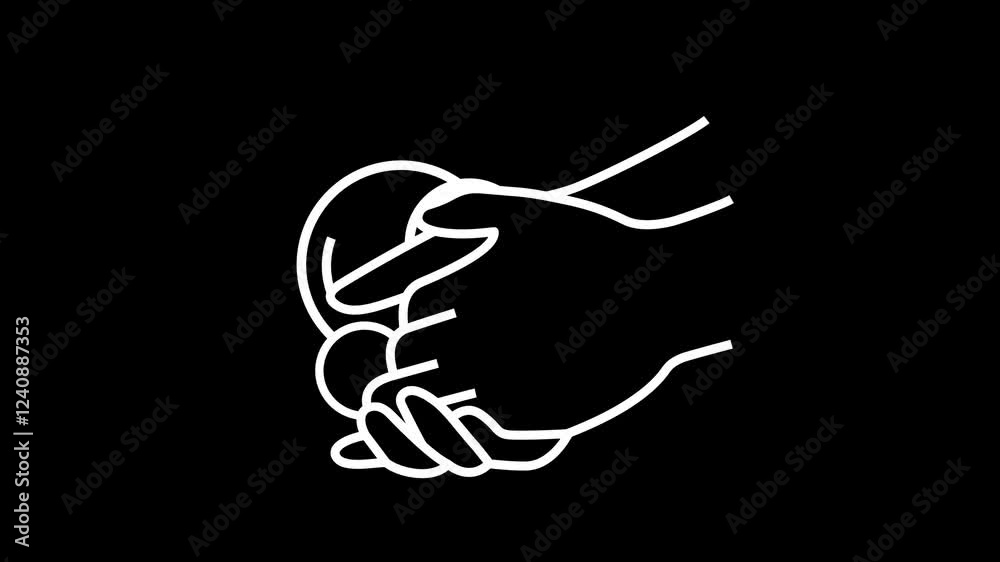 Continuous hand washing graphic animation. Alpha channel. Transparent background motion design. 4K resolution Continuous hand washing graphic animation. Alpha channel. Transparent background motion design. 4K resolution