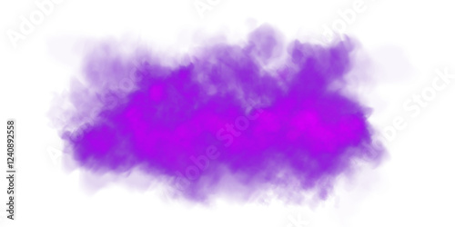 Bright Purple Smoke Cloud Illustration. Fantastic purple smoke. Magic smoke. Smog cloud on podium or stage. Fog vapor over ground or water surface, magic haze. Magic smoke, magic fog, purple steam PNG